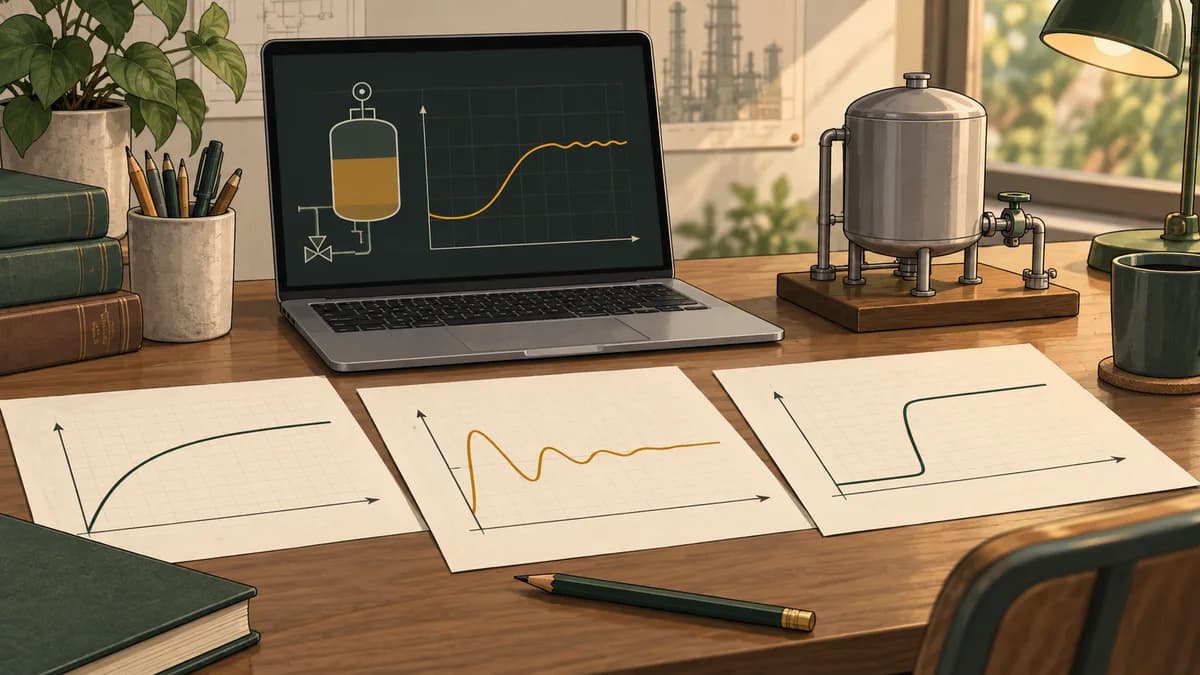 Conceptual trend study with a graphical process response and supporting technical notes