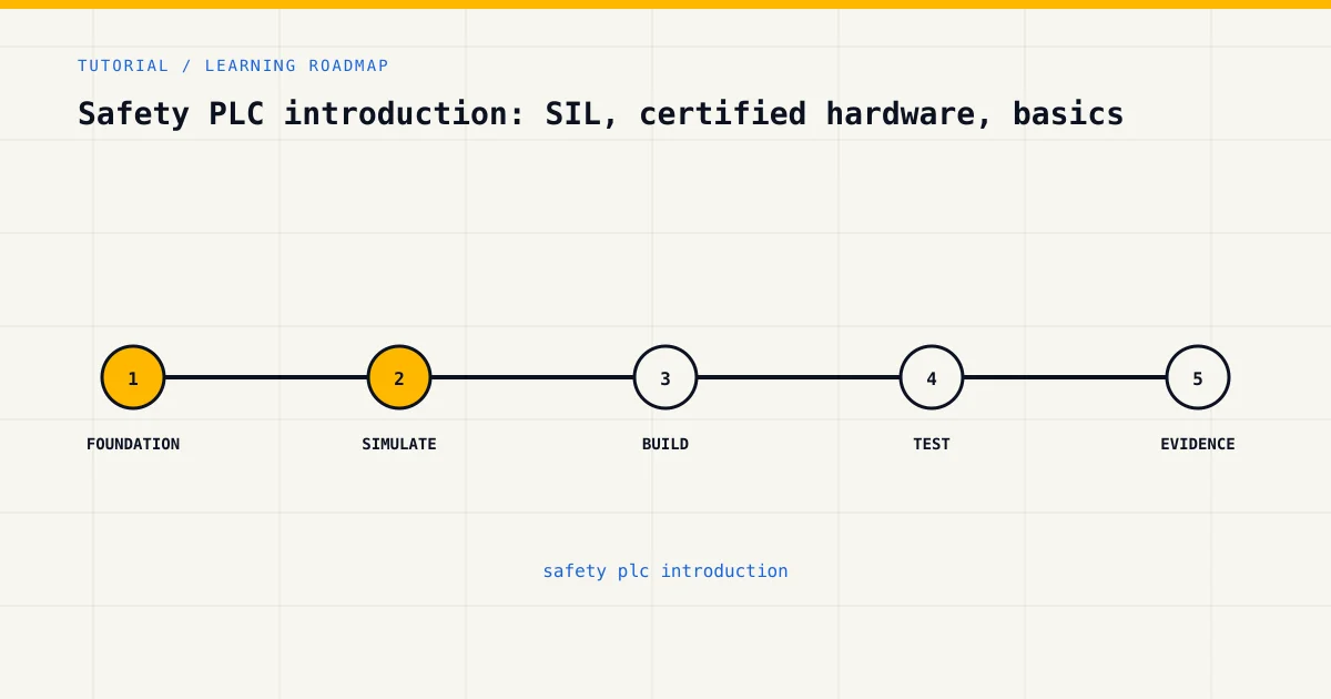 Learning roadmap for safety plc introduction, from foundations to safe practical assessment