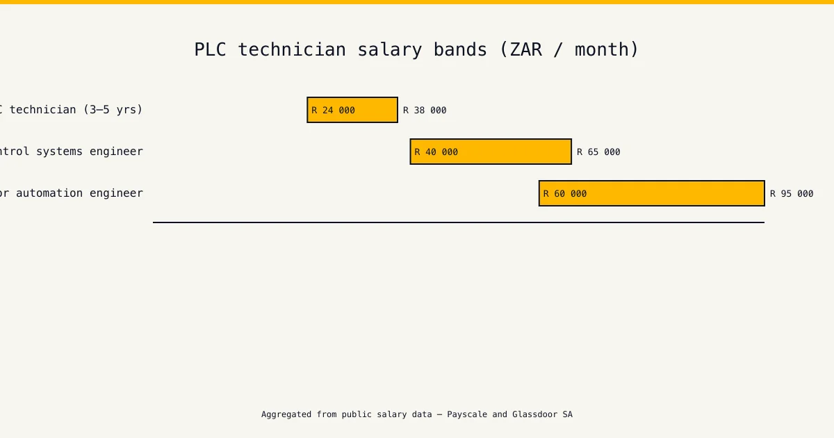 Eastern Cape salary chart — plc training eastern cape — technician and engineer monthly pay bands
