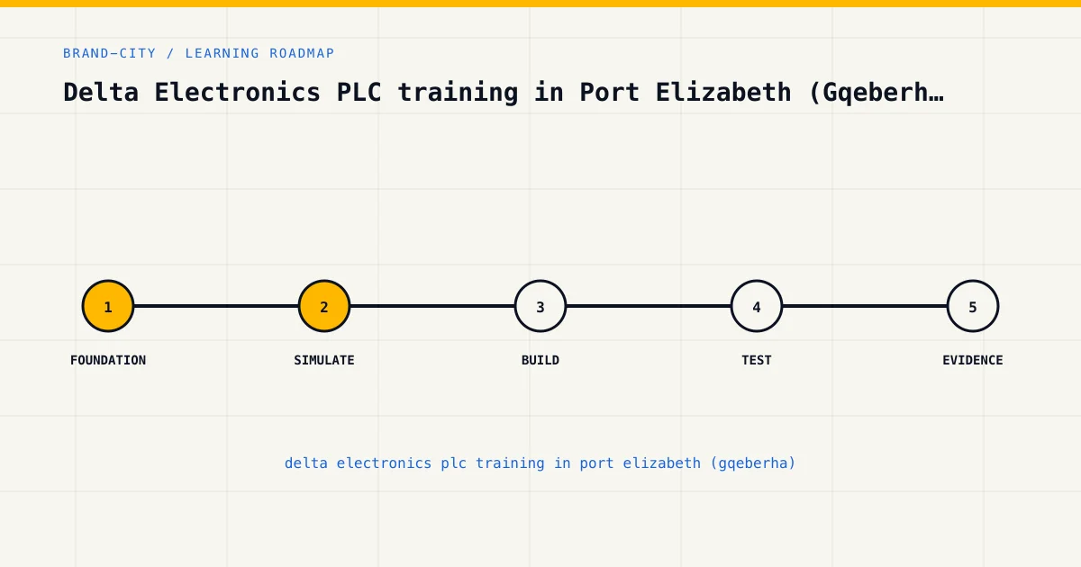 Learning roadmap for delta electronics plc training in port elizabeth (gqeberha), from foundations to safe practical asses…