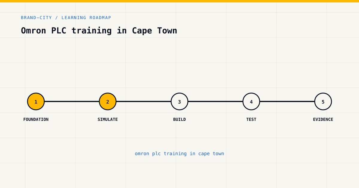 Learning roadmap for omron plc training in cape town, from foundations to safe practical assessment